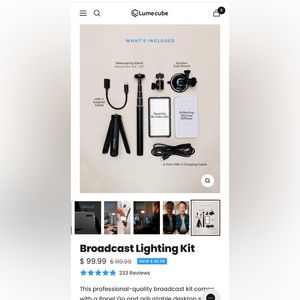 Lume Cube Broadcast Lightening Kit